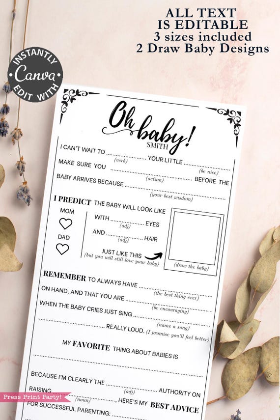 STOFINITY Baby Predictions & Advice Cards - Baby Shower Game, Boho Keepsake, Gender Neutral - View #7