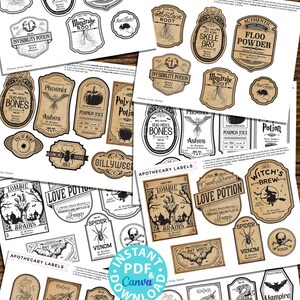 Wizard Potion Labels Printables, HP Polyjuice Potion Label, Editable ...
