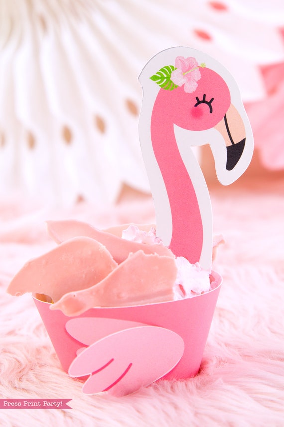 Printable Pink Flamingos for Nest Magazine  Impresiones de la fiesta,  Manualidades para fiestas, Fiesta de flamenco