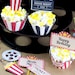 Movie Night Party Printables RED Vintage Movie Night - Etsy