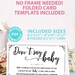 Don't Say Baby Sign Printable Baby Shower Game Template - Etsy