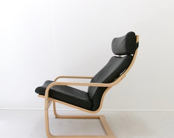 Vintage 1996 IKEA POÄNG Scandinavian Modern Lounge Chair by Noboru Nakamura