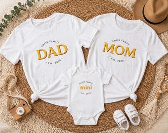 Personalized Family Shirts, Custom Last Name, Family Reunion Matching Tees