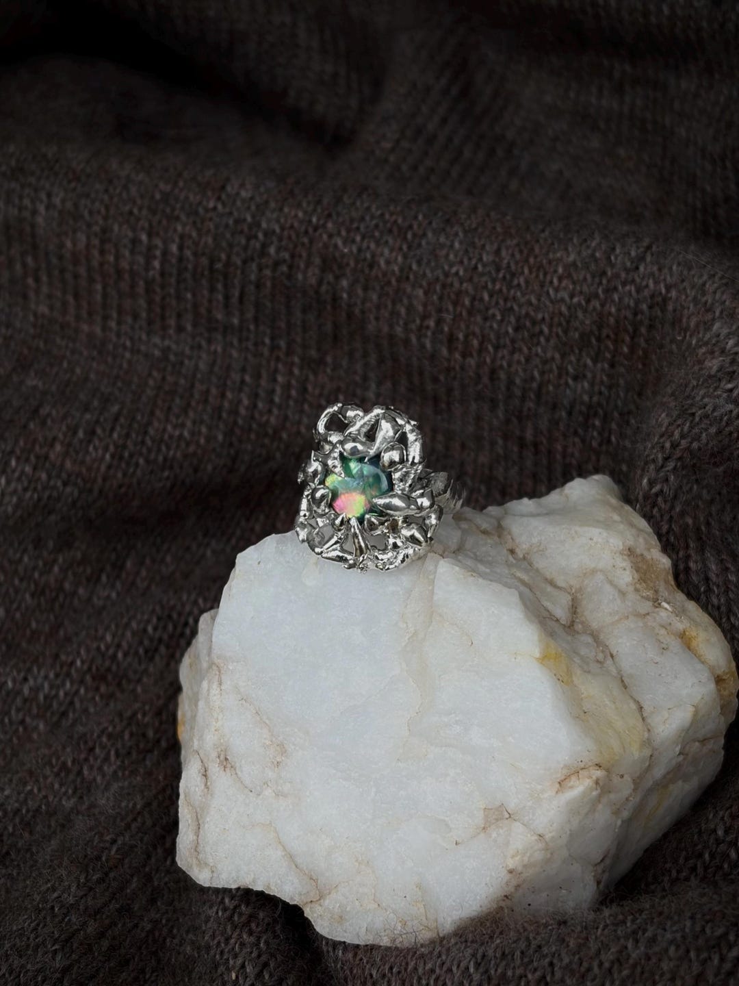 Abalone Shell Handmade Soldered Ring - Etsy