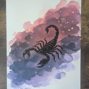 Scorpio Inspired  Stationary  – 18 High‑Res Art Pages – Instant Download