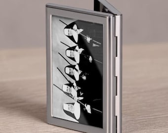 Nuns with Guns Cigarettes by Alphonse Mucha Credit Card Holder Vintage Business Card Case Mini Card Wallet Gift