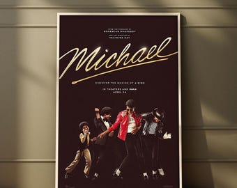 Michael (2026) Movie Poster Canvas Print, Minimalist Wall Art Decor