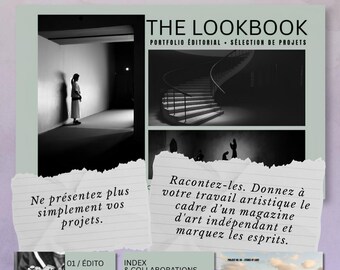 Minimalist Editorial Portfolio Canva Template, Photographer Lookbook Design, A4 Landscape Creative Brochure, Art Director Portfolio Kit