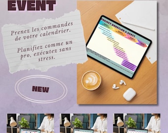 Event Calendar & Project Reverse Planning Pack • Editable Canva Template • Organization Kit