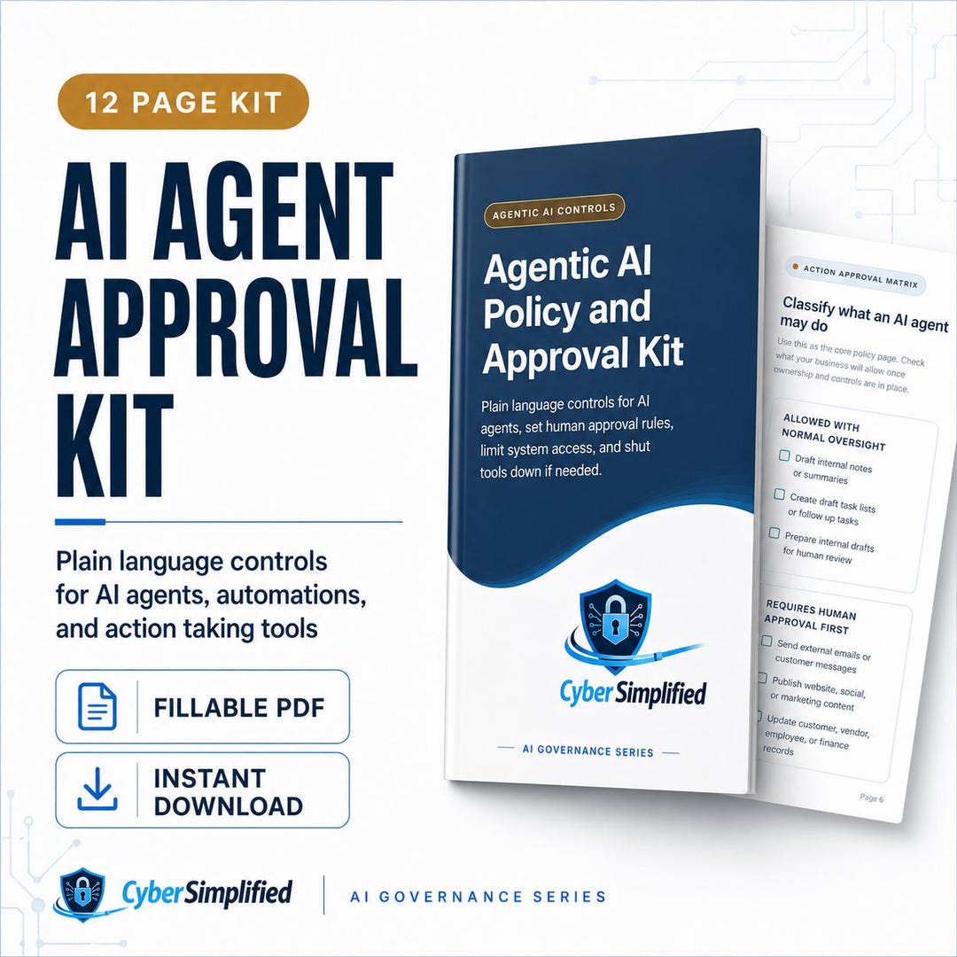 AI Agent Approval Kit for Small Business, Agentic AI Policy Template ...