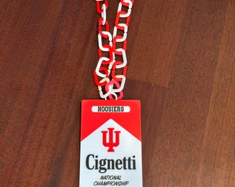 Indiana Hoosiers Curt Cignetti Hype Chain - 3D Printed (with Chain)