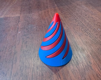 Spinner antiestrés rojo y azul