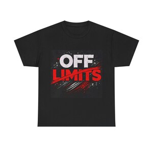 Koszulka z grafiką Off Limits | Koszulka, streetwear z przetarciami
