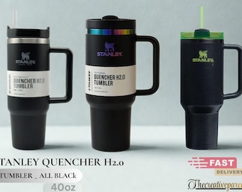 Stanley Quencher H2.0 Tumbler 40oz | Matte, Iridescent, Spider Black Editions