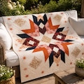 Starburst Quilt Pattern PDF | Modern Geometric Star Quilt | Throw Bed Quilt Pattern (PDF Pattern)