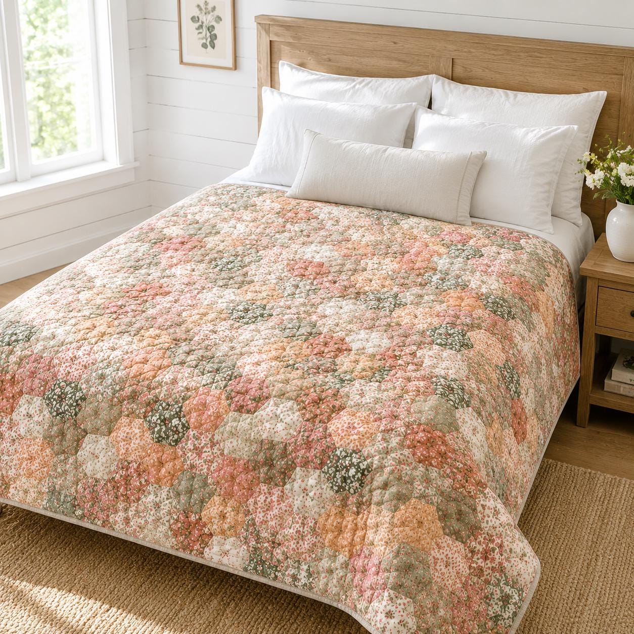 Grandmothers Garden Quilt - Etsy