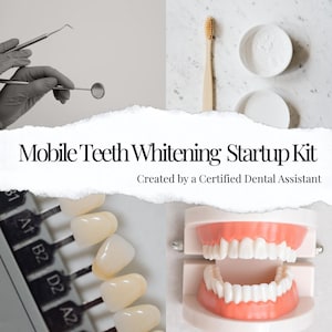 Mobile Teeth Whitening Business Startup Kit | Consent Forms & Supply List | Printable PDF
