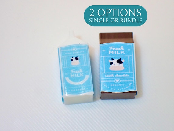 3D Printed 1:12 Scale Milk Cartons – Dollhouse Miniatures (White or Chocolate) by LBMinisStudio