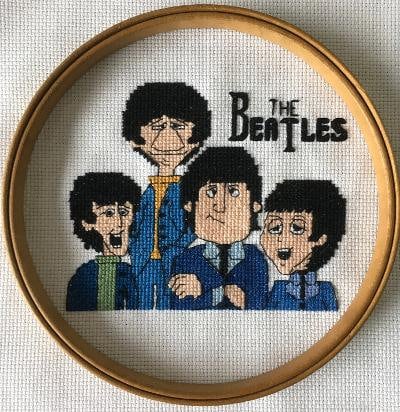 Beatles cross stitch - Etsy 日本