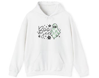 Green Plaid Ghost Boo Hoodie