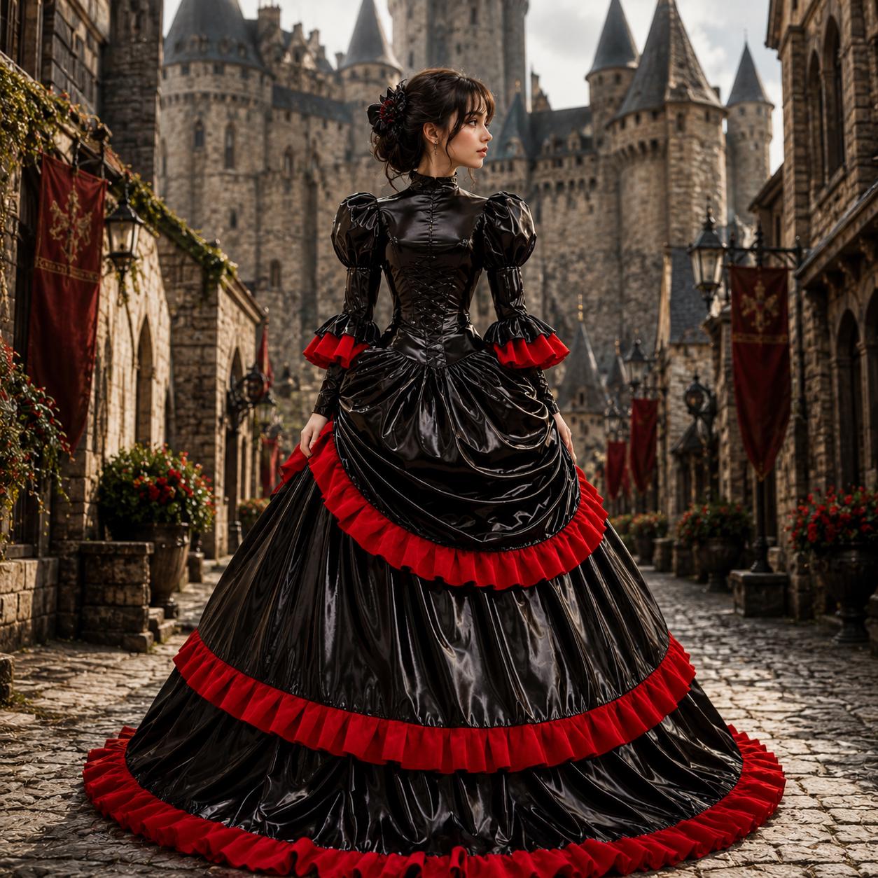 Black & Red Formal Dress - Etsy Black & Red Formal Dress - Etsy