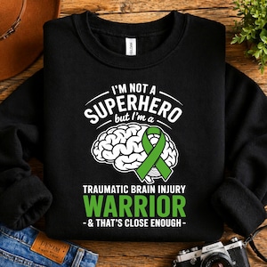 TBI Warrior PNG / Diseño de concienciación sobre lesiones cerebrales traumáticas (descarga digital)