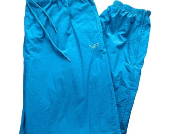 VTG Northern Reflections メンズ ナイロンパンツ ティール裏地付き XL レトロ アウトドア 90年代 ウォームアップ