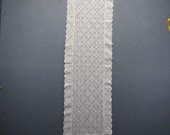Home Tafelloper Bloemen Kant 46 x 11 Crème Vintage Cottagecore Decor