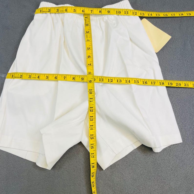 Vtg Deadstock NWT Palmer Sport White Cotton Poly Shorts Women 14 Hudson 80s image 5