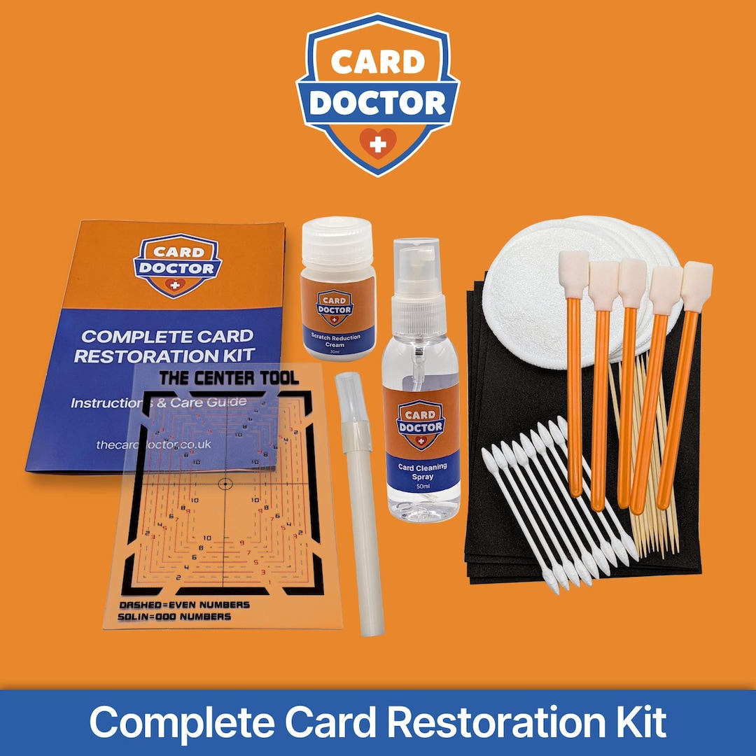 Pokemon Card Cleaning & Restoration Kit | TCG Card Cleaner for ...