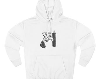 Sudadera con capucha Lucha por tus logros / Sudadera con capucha Construida, no dada