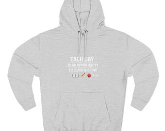 Sudadera con capucha "Construido no regalado" / jersey gráfico motivacional para gimnasio, cada día es una oportunidad de diseño