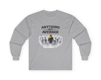 Camiseta de manga larga Anything But Average / Logo en la espalda Built Not Given