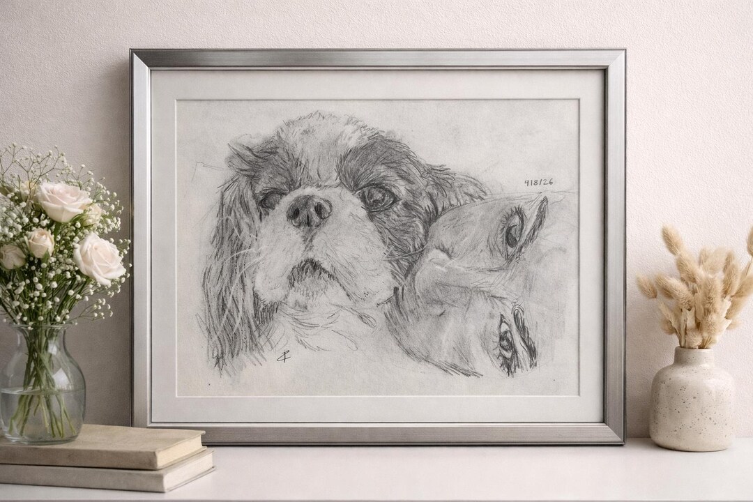 Custom Graphite Portrait From Photo – Hand Drawn Pencil Sketch - Etsy