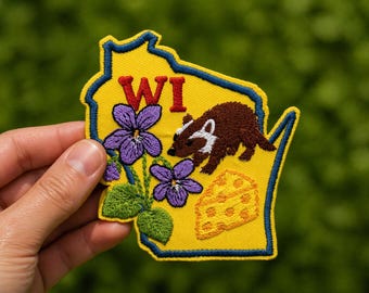 Patch Wisconsin brodé État