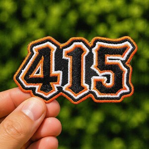 415 Embroidered Patch | Area Code Patch