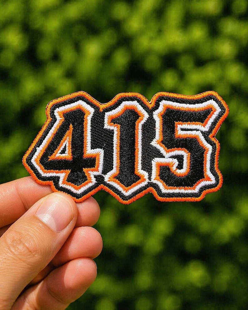 415 Embroidered Patch | Area Code Patch
