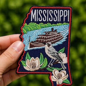 Mississippi Patch Embroidered State
