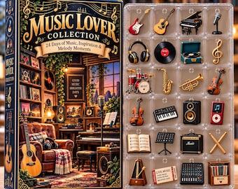 Music Advent Calendar 2026 - Miniature Instrument Ornaments Box - Holiday Present