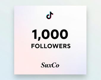 1.000 follower su TikTok / Crescita rapida su TikTok / Follower reali e attivi / Potenziamento sui social media / Nessun bot