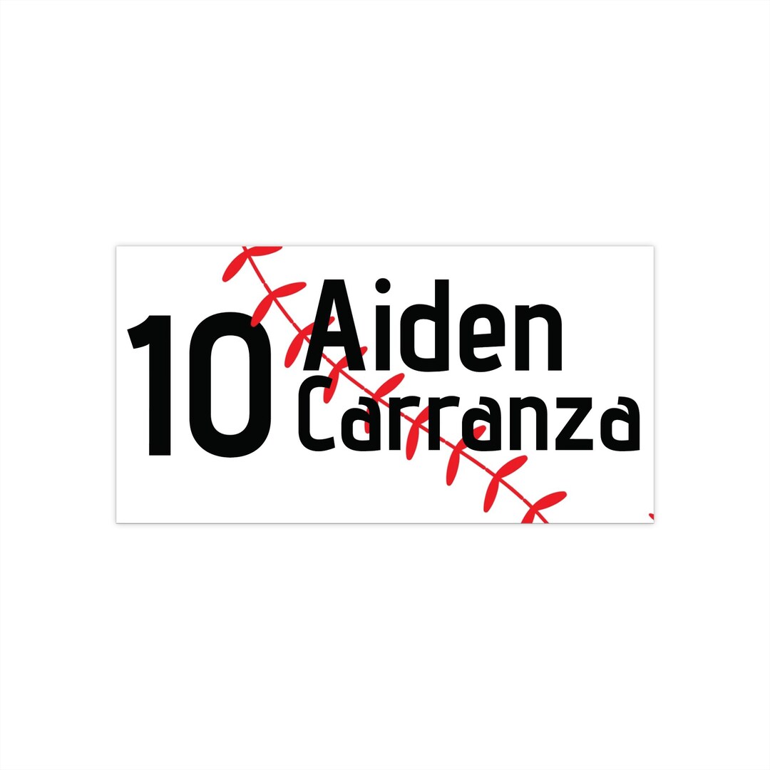 Personalizable Baseball Sticker | Personalized Name Decal - Etsy