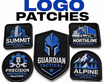 Embroidered Logo Patches Bulk Order | Uniform Badges | Iron On Velcro Sew On