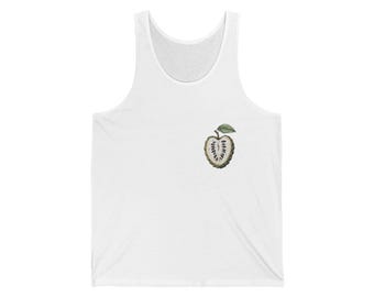 Camiseta sin mangas de la colección Annona / Estampado botánico de chirimoya atemoya ilama / Elige tu variedad de fruta / Regalo para amantes de las frutas tropicales