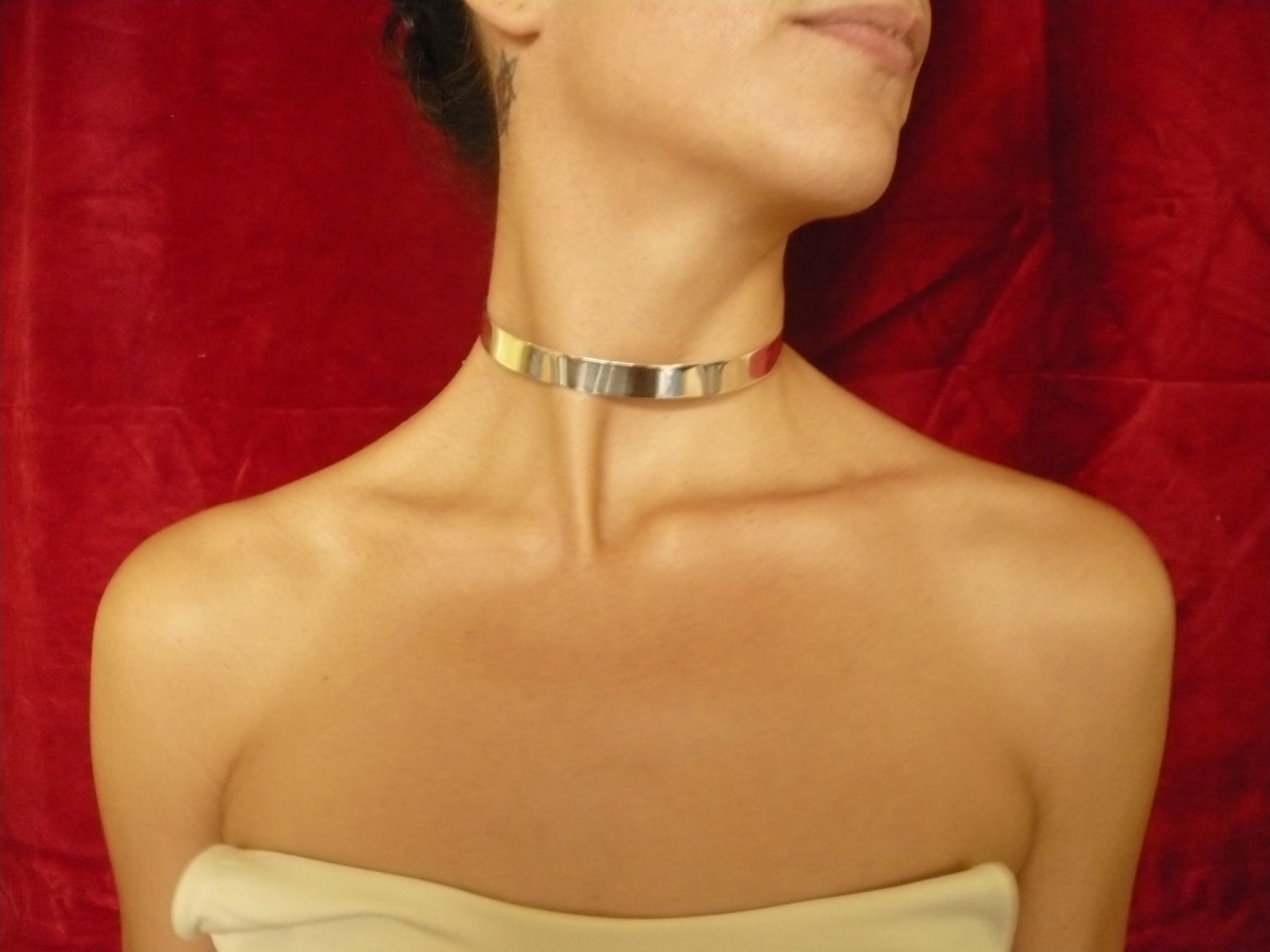 Sterling Silver Slave Collar Etsy