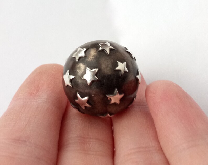 star dome ring half ball