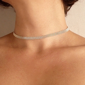 sterling silver collar chain