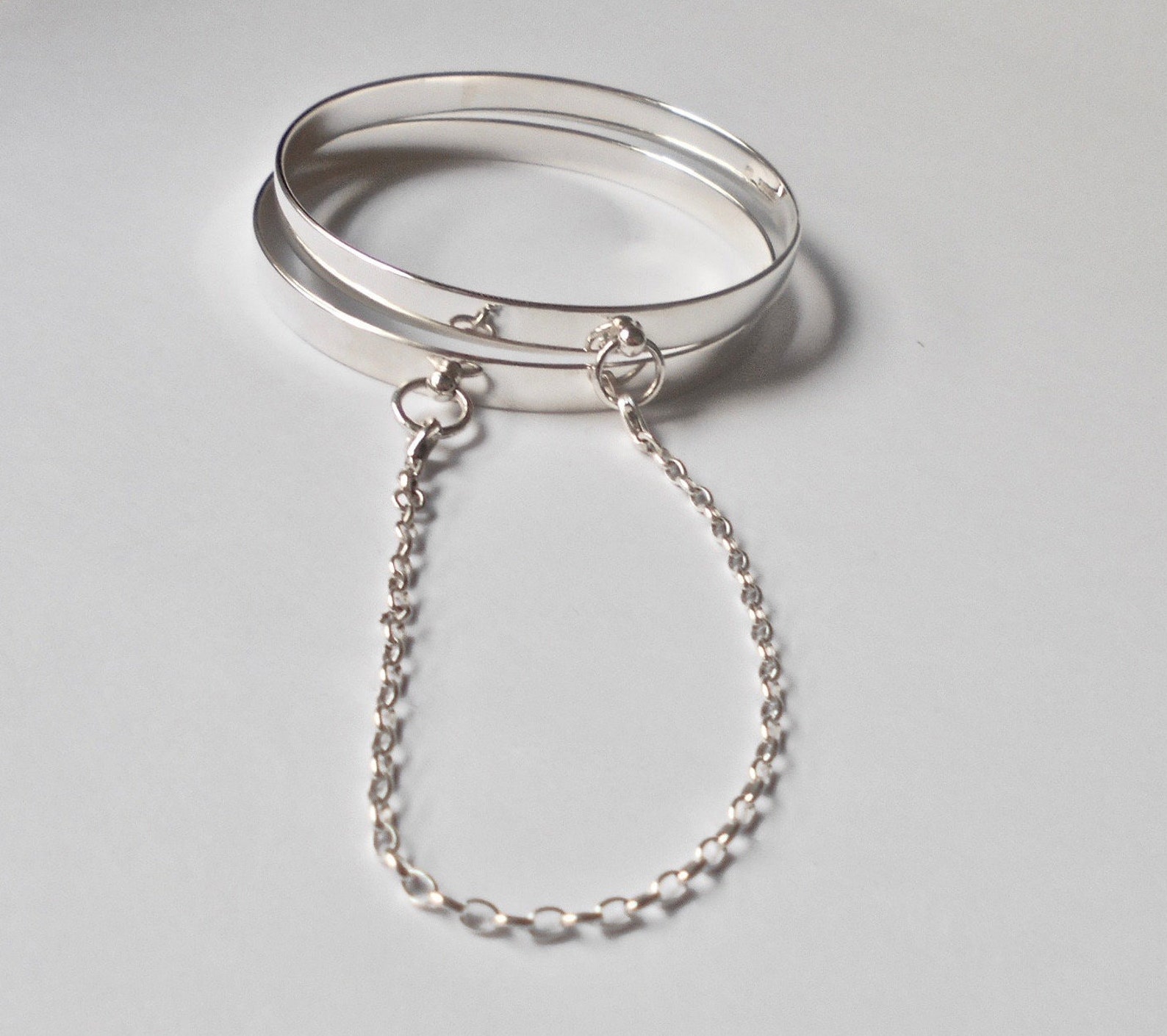Silver slave bangle Clearance