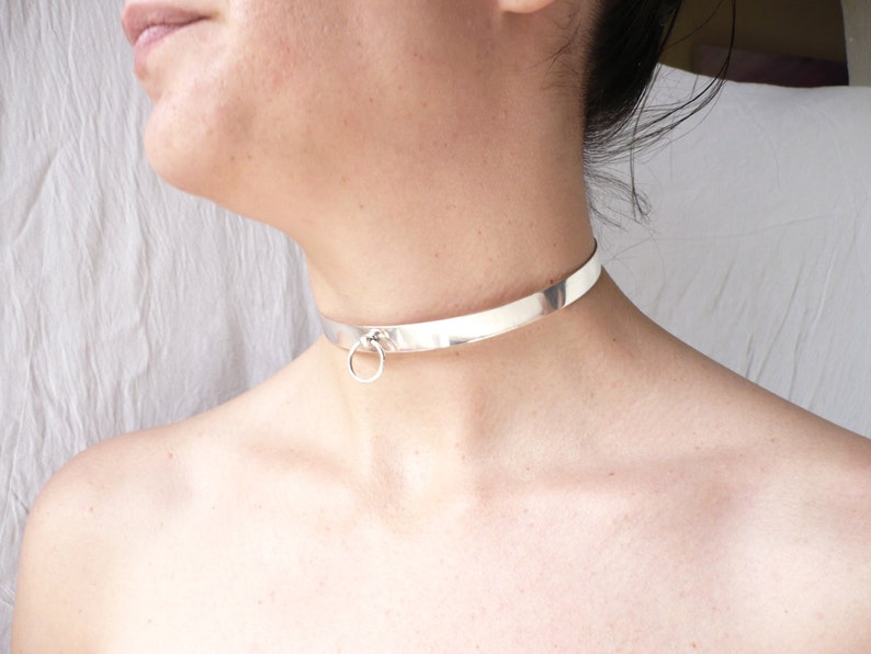 Eternity Sterling Silver Slave Collar O / Sub Collar / Bondage Etsy