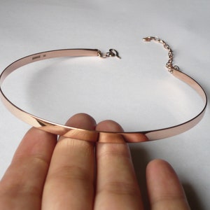 sterling silver minimal collar image 8