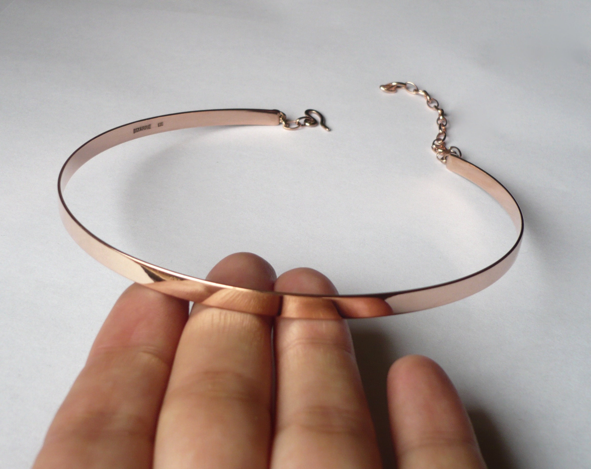 Sterling Silver Minimal Collar - Etsy